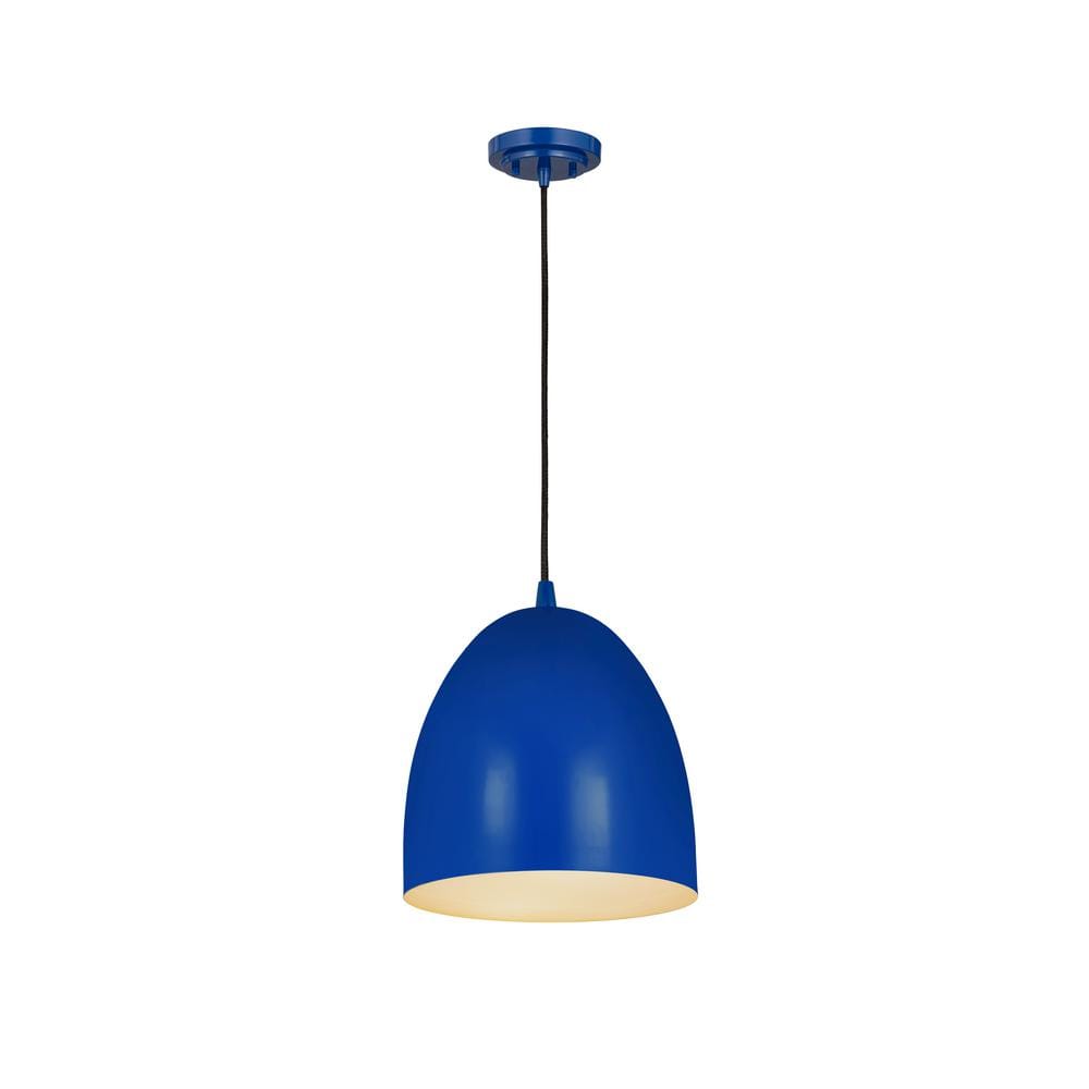 Mid-Century Modern Mint Dome Pendant Light 9.5"