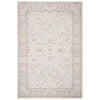 SAFAVIEH Isabella Cream/Beige 5 ft. x 8 ft. Floral Border Area Rug ...