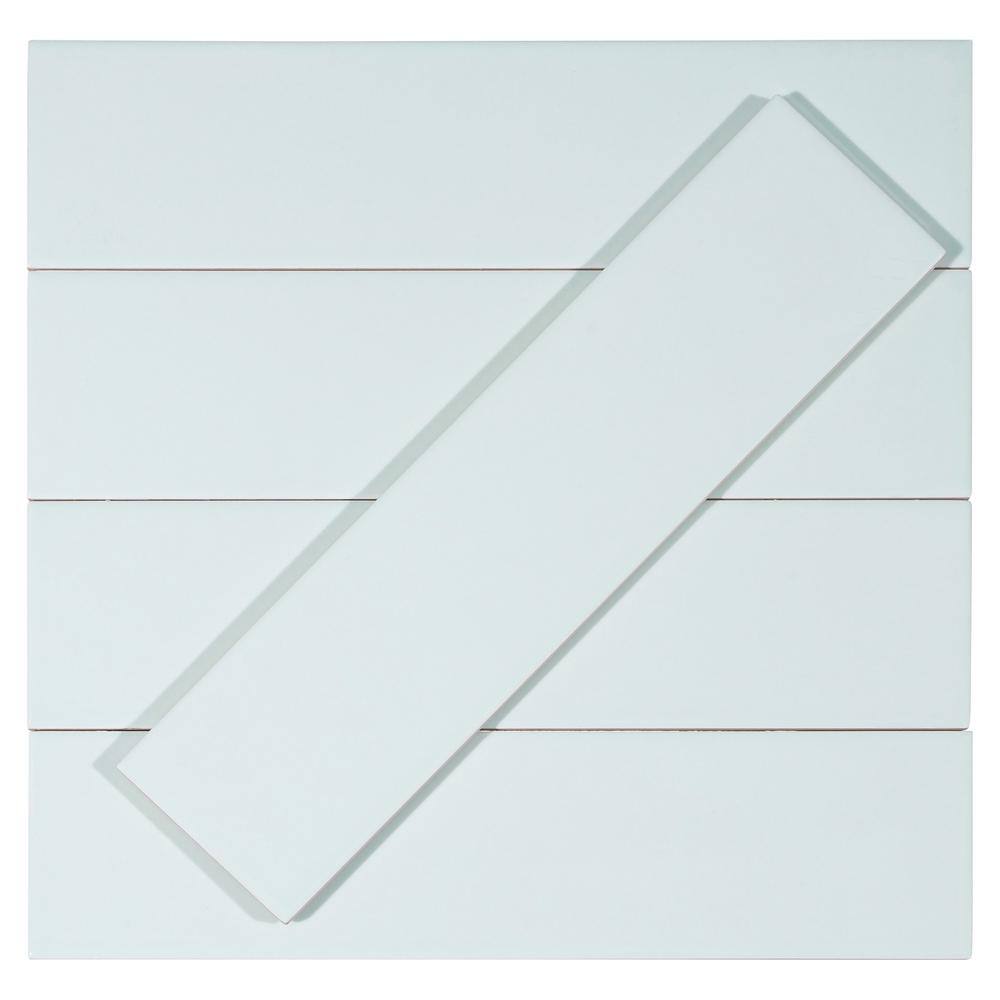 Galor-Nayim 3" x 12" Glossy White Ceramic Subway Tile