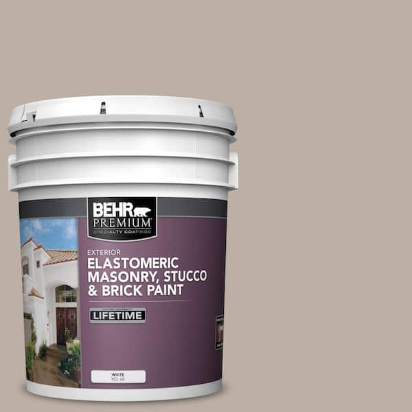 BEHR PREMIUM 5 gal. #N210-3 Barista Elastomeric Masonry, Stucco and Brick Exterior Paint