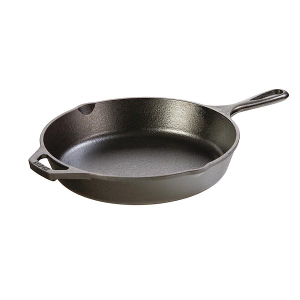Lodge - 10.25 in. Cast Iron Skillet in Black with Pour Spout