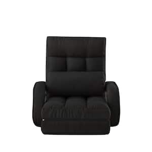 Kaidan Black Linen Chair With 5 Adjustable Positions