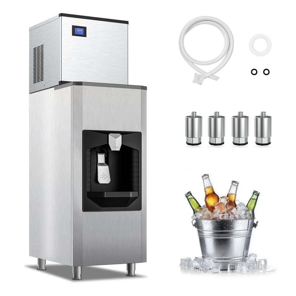 22.2in.Stainless Steel Commercial Ice Maker 650 lbs./24H Freestanding ,Full Size Cubes,whit Press to Dispense Ice Bin price history on PriceWatchPro