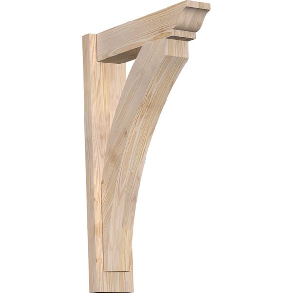 Ekena Millwork 6 in. x 32 in. x 20 in. Douglas Fir Thorton Traditional Smooth Outlooker