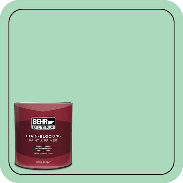 BEHR ULTRA 1 qt. #P410-3 Shanghai Jade Extra Durable Flat Interior Paint & Primer