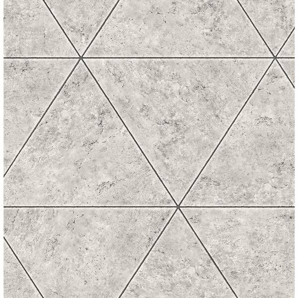 A-Street Polished Concrete Grey Geometric Wallpaper