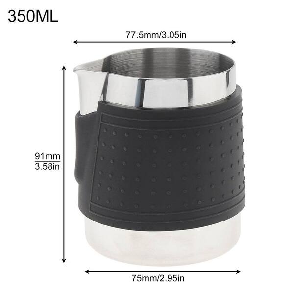KHKFY 2-Pack 12 oz Stainless Steel Handleless Milk Frothing