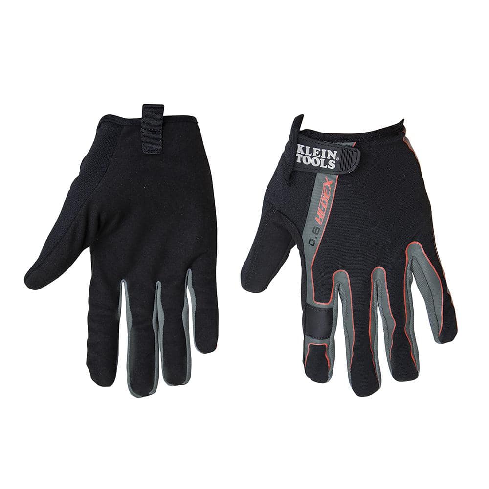 Klein Tools Journeyman Medium Black High Dexterity Touchscreen Gloves ...