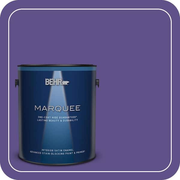 BEHR MARQUEE 1 gal. #P560-7 Kings Court Satin Enamel Interior Paint & Primer