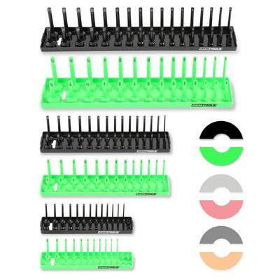 166-Compartment Socket Small Parts Organizer Tray Set (6-Pieces)