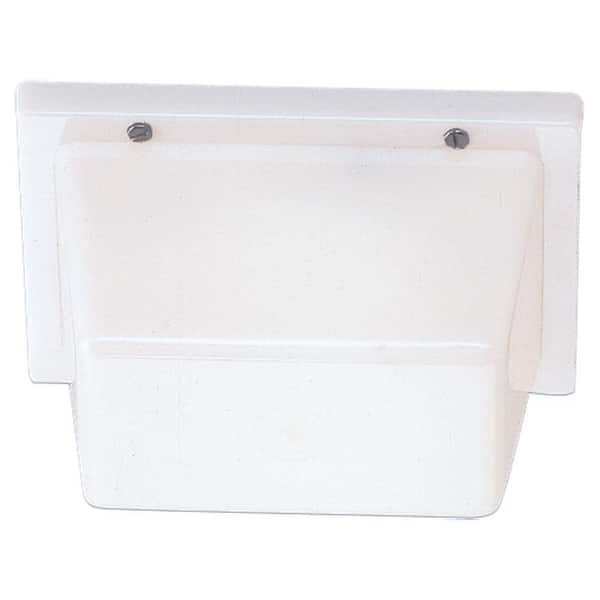 Generation Lighting 1-Light White Plastic Outdoor Wall/Ceiling Fixture