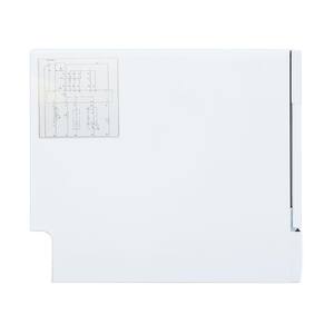 21 in. White Digital Portable Countertop 120-Volt Dishwasher with 6-Cycles and 6-Place Settings Capacity