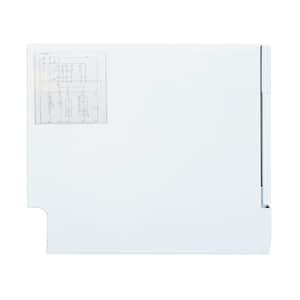 21 in. White Portable Countertop 120-Volt Dishwasher with 7 Cycles with 6 Place Settings Capacity