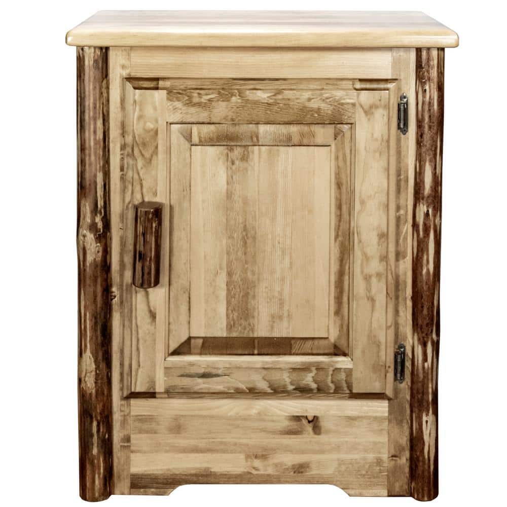 Glacier Country 24" Pine Wood Accent Cabinet with Adjustable Shelves