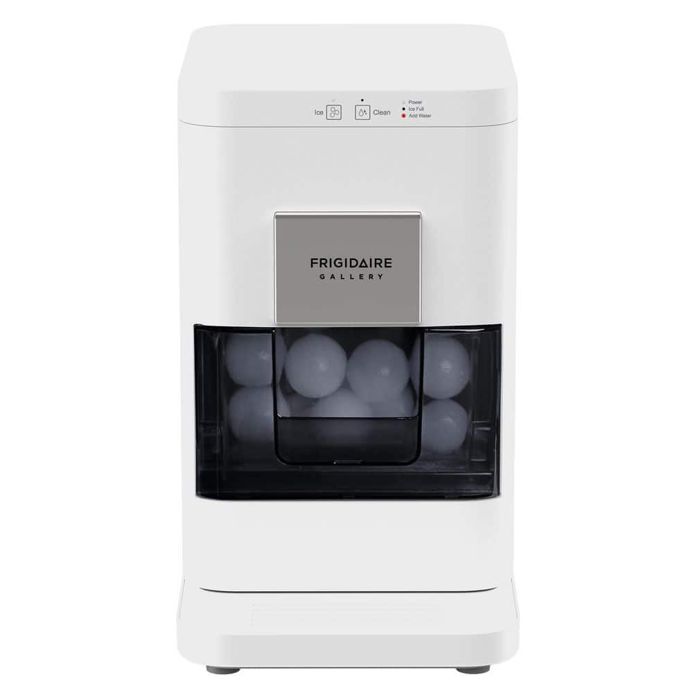 10 lb. Freestanding Portable Round 2 in. Whiskey Ball Shaped Ice Maker in White