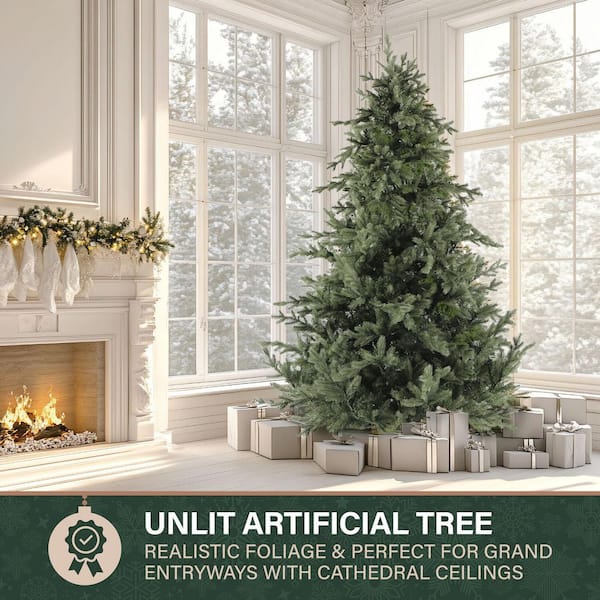 Fraser Hill Farm 12.0 ft. Unlit Foxtail Pine Artificial Christmas