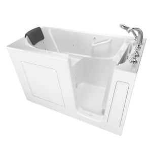 Gelcoat Premium Series 60 in. Right Hand Walk-In Whirlpool Bathtub in White