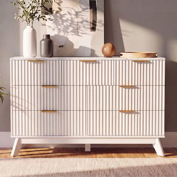 marble and gold dresser LACOO 47.24 in. W 7‐Drawer Wide Dresser, Fluted Fronts, Marble‐Pattern Veneer Top, Pulls, Anti‐Tip Cabinet, White color:kimberly-mini-dress-clear-sequin-maroon swatch:https://www.motelrocks.com/cdn/shop/files/KIMBERLY-MINI-DRESS-CLEAR-SEQUIN-MAROON0324D.jpg?v=1729845938&width=100
