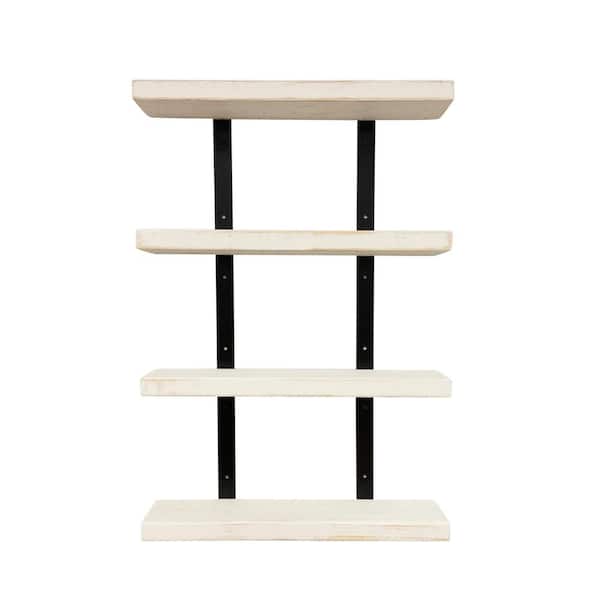 Del Hutson Designs Quartette Jet Tiered Shelf, 24 in. White