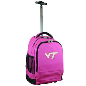 NCAA Virginia Tech 19 in. Pink Wheeled Premium Backpack