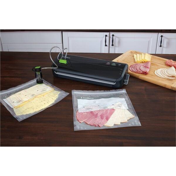 Foodsaver Black Food Vacuum Sealer System With Starter Bags Fm00 015