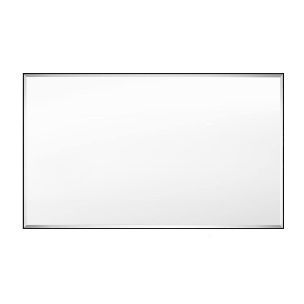 40 in. W x 24 in. H Rectangular Framed Beveled Edge Wall Mounted Bathroom Vanity Mirror in Black price history on PriceWatchPro
