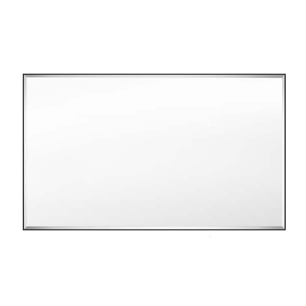 GETLEDEL 40 in. W x 24 in. H Rectangular Framed Beveled Edge Wall Mounted Bathroom Vanity Mirror in Black