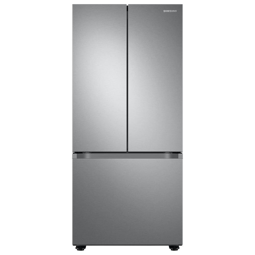 30 in. 22 cu. ft. Standard Depth Smart 3-Door French Door Refrigerator in Stainless Steel with Automatic Ice Maker price history on PriceWatchPro