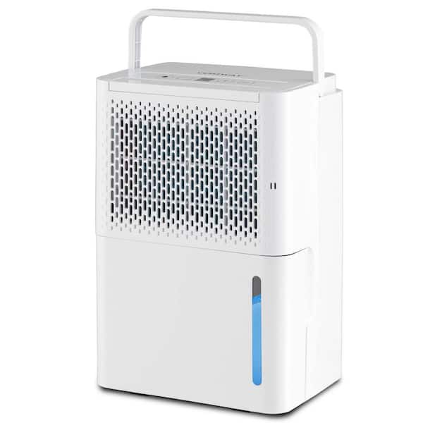 Costway 32 pt. 2000 sq. ft. Portable Dehumidifier with 3 Modes and 24H Timer Home Basement in. White