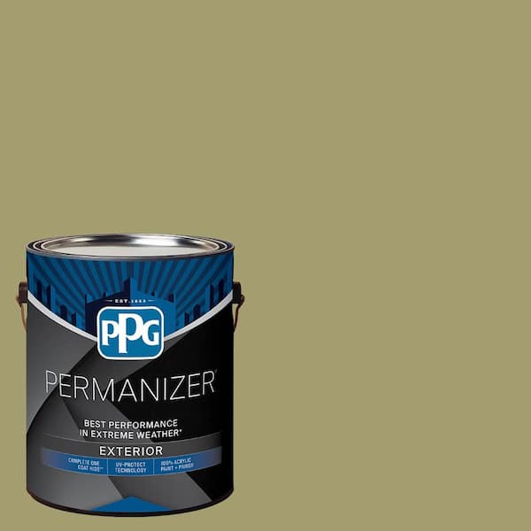 PERMANIZER 1 gal. PPG1114-5 Pea Soup Semi-Gloss Exterior Paint