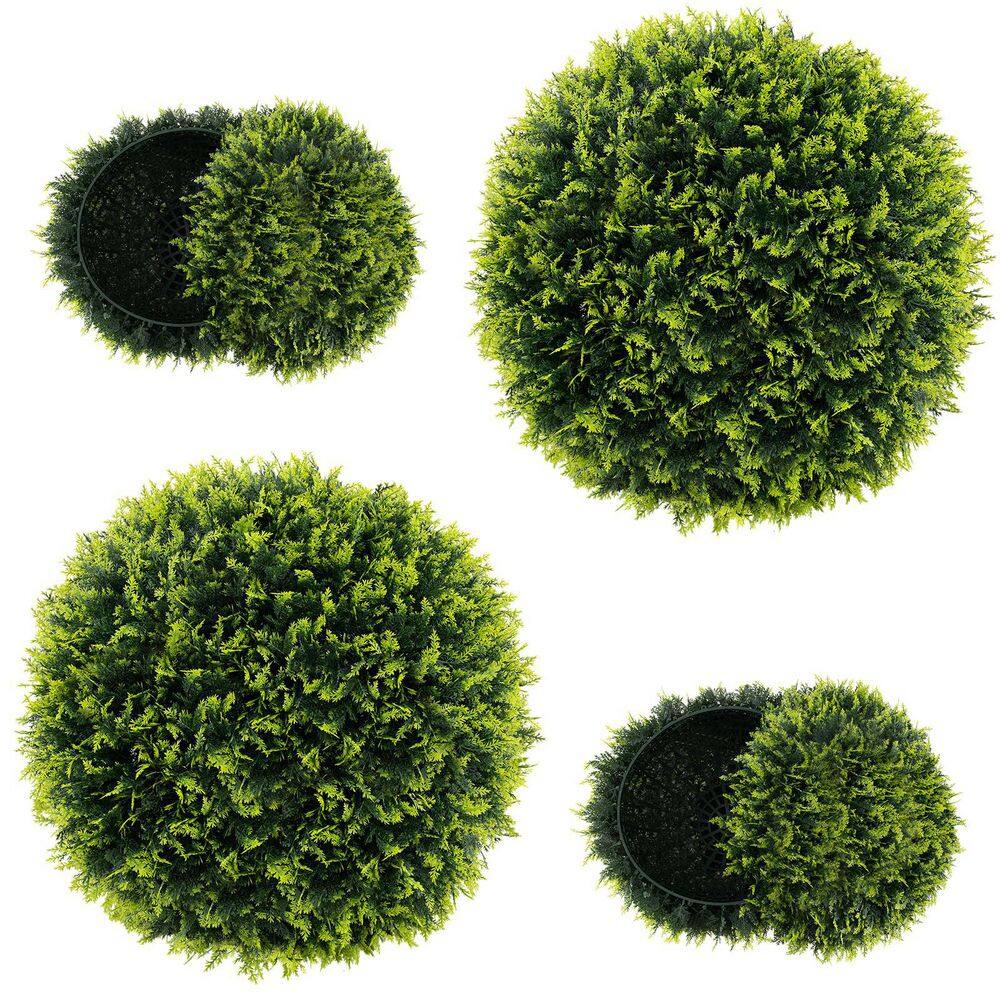 1.5 ft. Green Artificial Indoor and Outdoor Faux Decorative Balls Tree (2-Pieces) price history on PriceWatchPro
