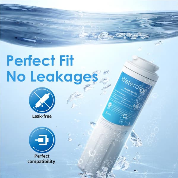 Waterdrop UKF8001 water filter, Replacement for Maytag EDR4RXD1, UKF8001,  UKF8001AXX, UKF8001P, Whirlpool 4396395, Puriclean II, 469006 Refrigerator  Water Filter, Pack of 3 