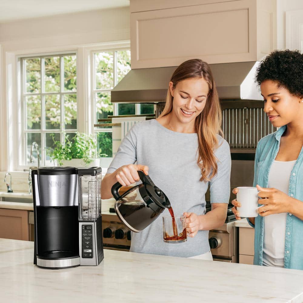 12-Cup Stainless Steel Drip Coffee Maker with Permanent Filter, 24-Hour Delay Brew, and Removable Water Tank - rated 4.6816 stars from 223 reviews