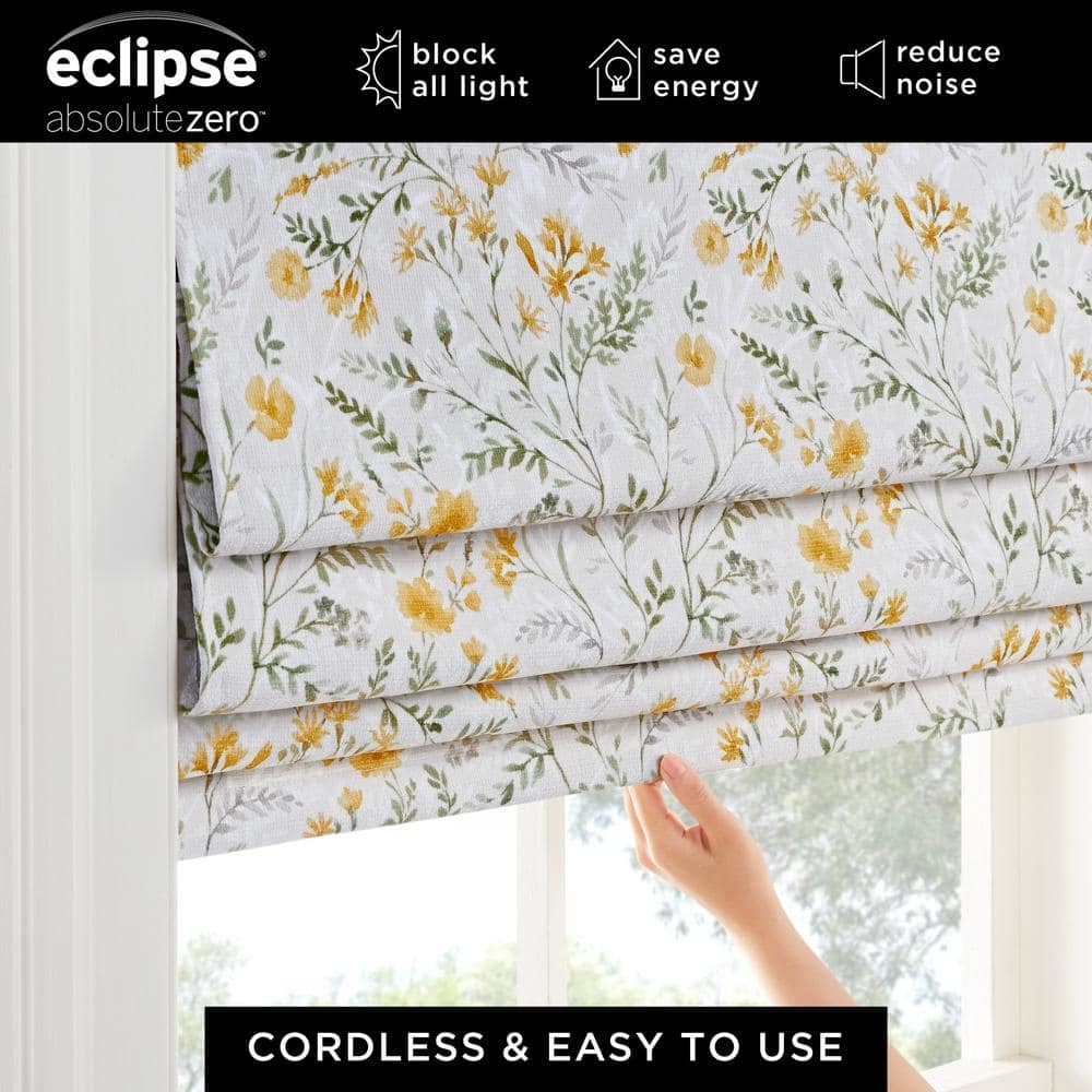 Aloe Botanical Cordless Blackout Roman Shade 64" x 27"