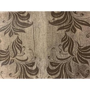Leaves, Vines Beige, Brown Vinyl Strippable Roll (Covers 26.6 sq. ft.)