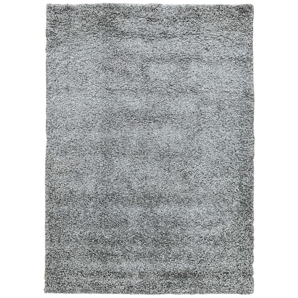MSRUGS Moon Shaggy Gray 2 ft. x 3 ft. Polypropylene Area Rug