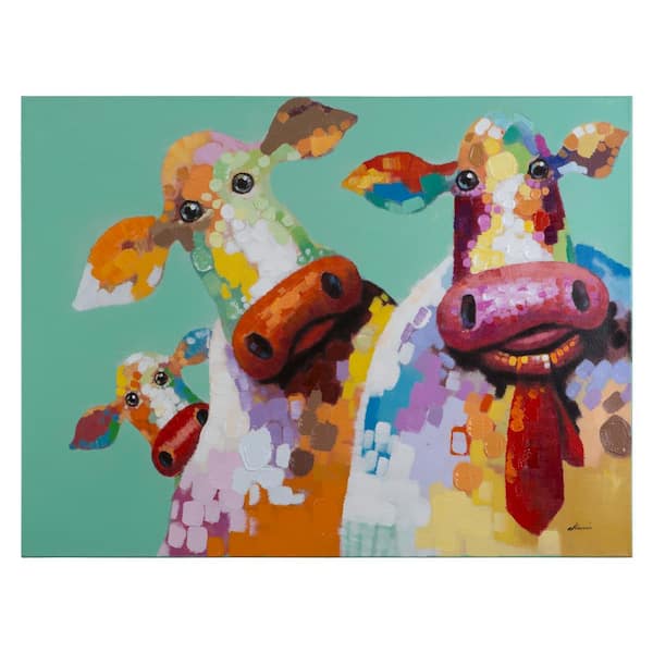 curious cow painting