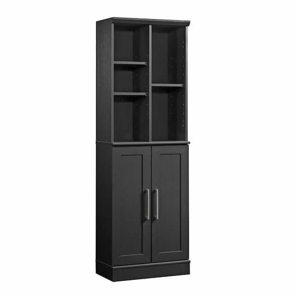 Tahanbath Storage Cabinet, Black Brown Finish