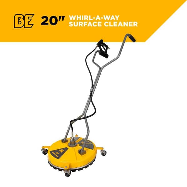 20 in. Whirl-A-Way Commercial Pressure Washer Surface Cleaner with Casters