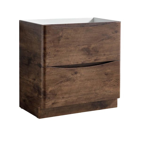 Fresca Tuscany 32 in. Modern Bath Vanity Cabinet Only in Rosewood