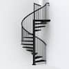 SKY030 63 in. Black Spiral Staircase Kit