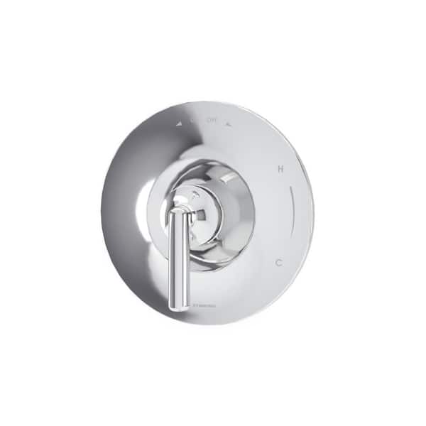 Symmons Birch Wall Mounted Single Handle Shower Valve Trim in Polished Chrome (Valve Not Included)