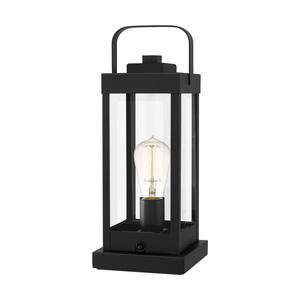 Westover 15 in. 1-Light Earth Black Outdoor Table Lamp