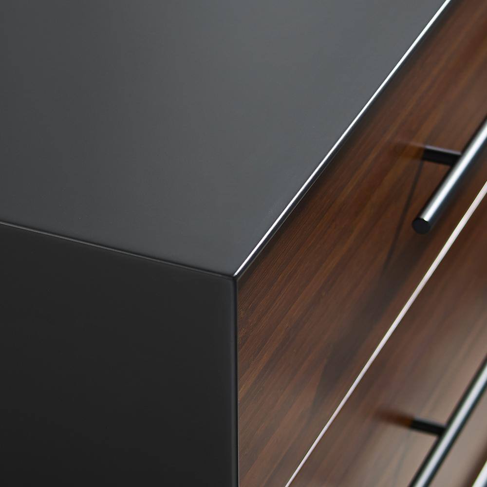 Park Avenue Black Double Dresser with Soft Close Dovetail Drawers