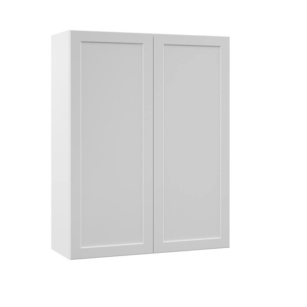 Designer Series Melvern 33 in. W x 12 in. D x 42 in. H Assembled Shaker Wall Kitchen Cabinet in White price history on PriceWatchPro