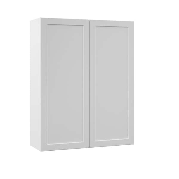 Hampton Bay Designer Series Melvern Assembled 33x42x12 in. Wall Kitchen Cabinet in White