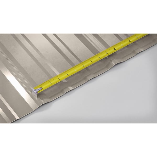 12 ft. SM-Rib Galvalume Steel 29-Gauge Roof/Siding Panel in White 12 ft. SM-Rib Galvalume Steel 29-Gauge Roof/Siding Panel in White