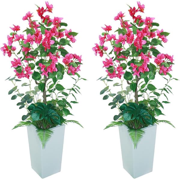 MOVECOM 4 ft. Artificial Bougainvillea Tree with Lifelike Faux