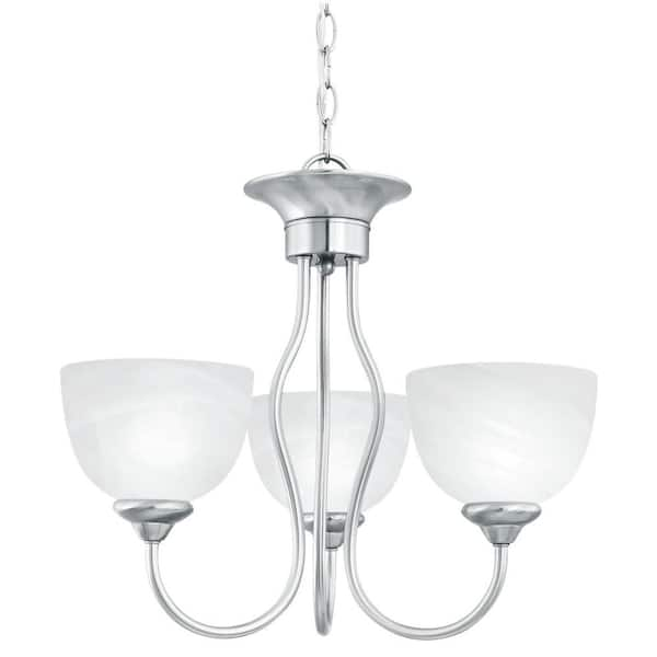 Thomas Lighting Tahoe 3-Light Brushed Nickel Chandelier