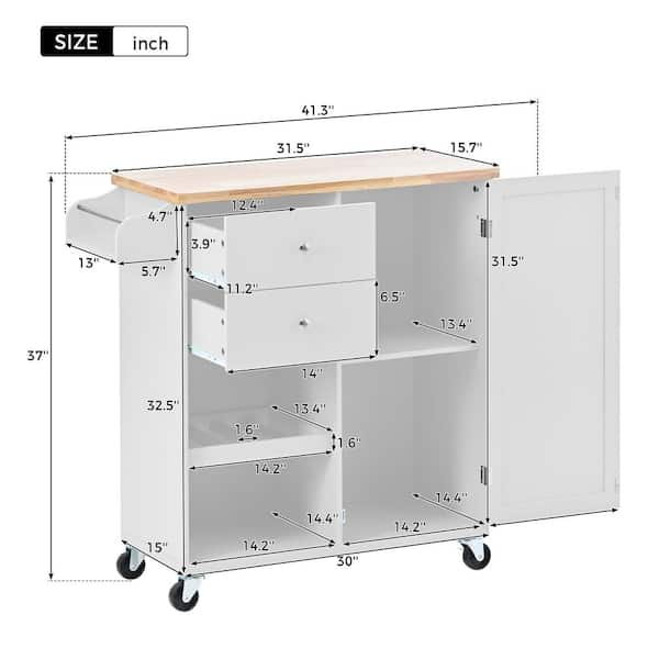 Costway Rolling Kitchen White Slim Storage Cart Mobile Shelving Organizer  with Handle JV10220WH - The Home Depot